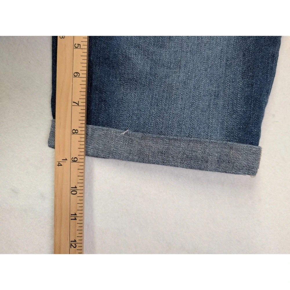 Aeropostale‎ Womens Bermuda Shorts Size 2 Distressed Cuffed Blue Denim